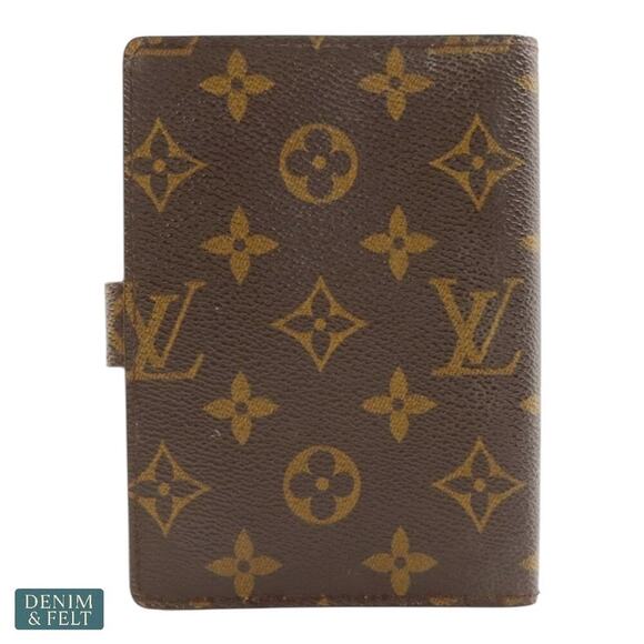 Louis Vuitton Small Ring Agenda Cover Monogram Canvas Planner Authentic - Picture 2 of 16